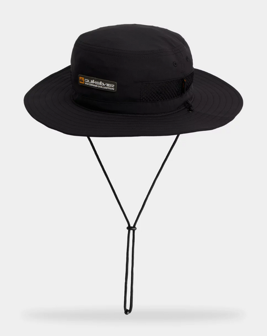 Quiksilver Tide Flow Performance Brim Hat in black from the front