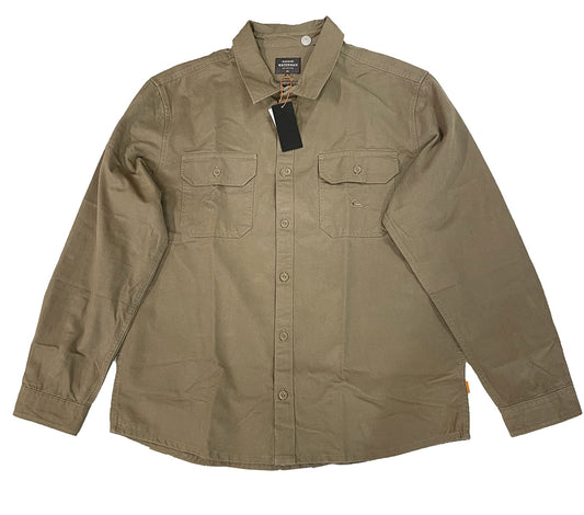 Quiksilver Reef Casual Overshirt Taupe Colourway Front View