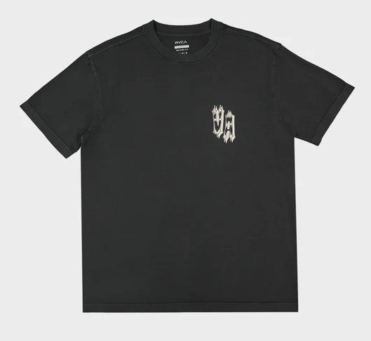RVCA Benj All Seeing T-Shirt  in pirate black from front