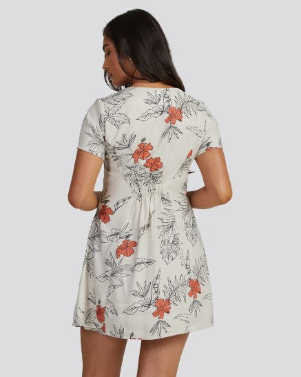RVCA Tropicalsy Understated Women's Dress Bleached 