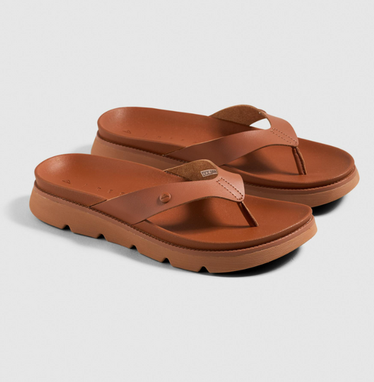 Reef Vista Luxe Vivianahh Women's Sandals in brown showing a pair from the side