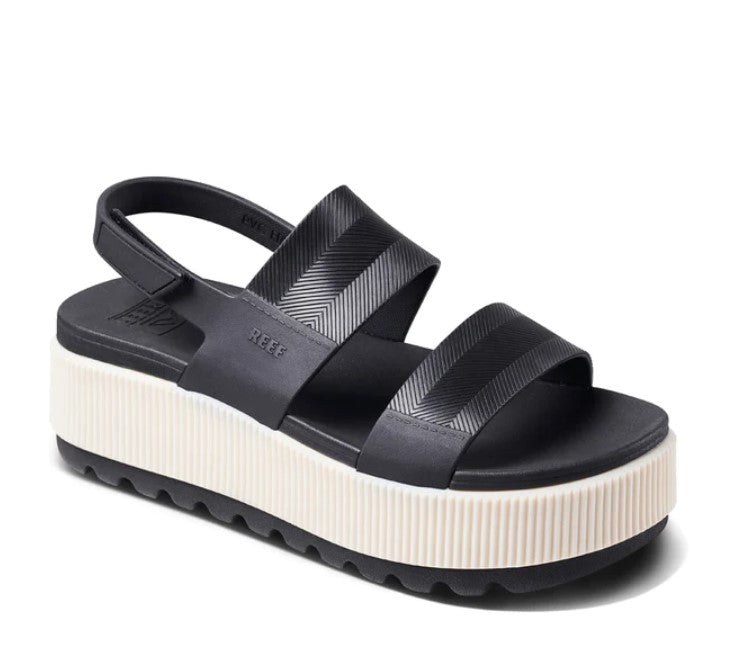 Reef Water Vista Higher Women's Jandal black and vintage colourway side photo