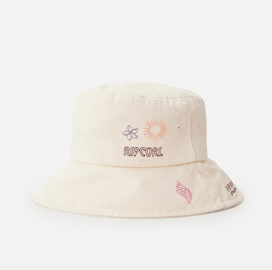 Rip Curl Beach Party Bucket Hat in colour bone 