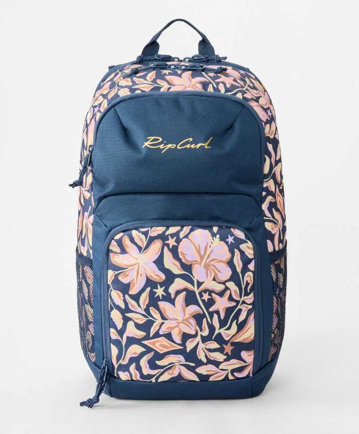 Ripcurl Chaser 33L Backpack in Navy/Lilac front
