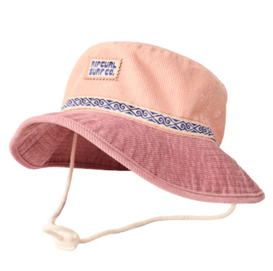 Rip Curl Cosmic Kiss Cord UPF Hat in Dusty Lilac - front