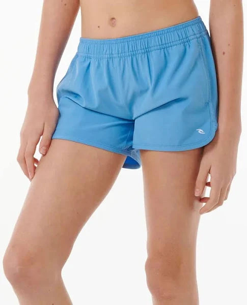 Rip Curl Girls Classic Surf 3' Board Short in bright blue colour