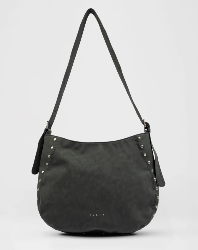 Rusty Ballad Tote Bag in black from  rear