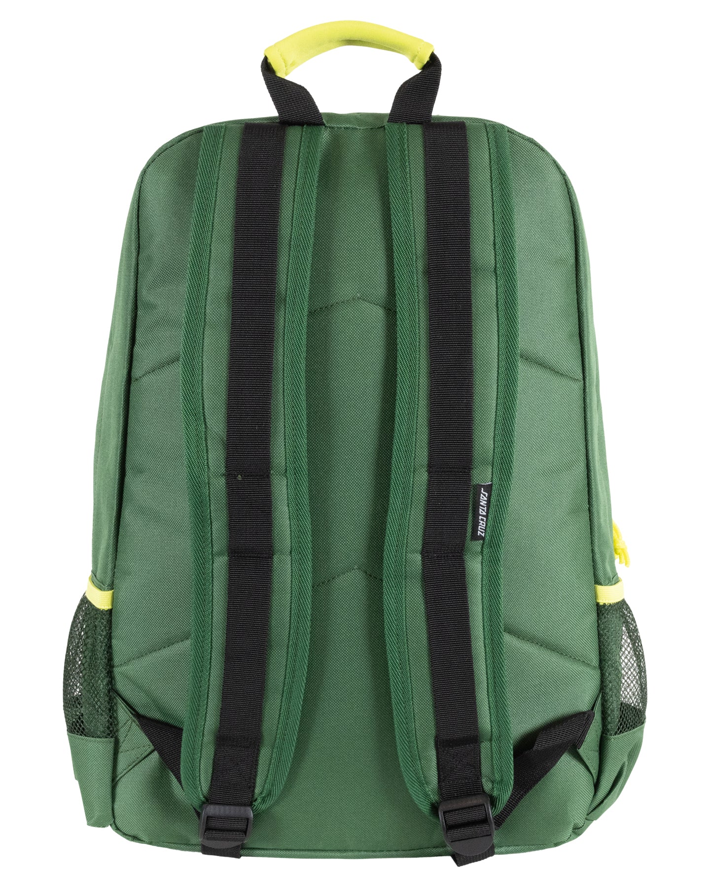 Santa Cruz Winkowski Dope Planet 2 Dot Backpack in dark green from rear