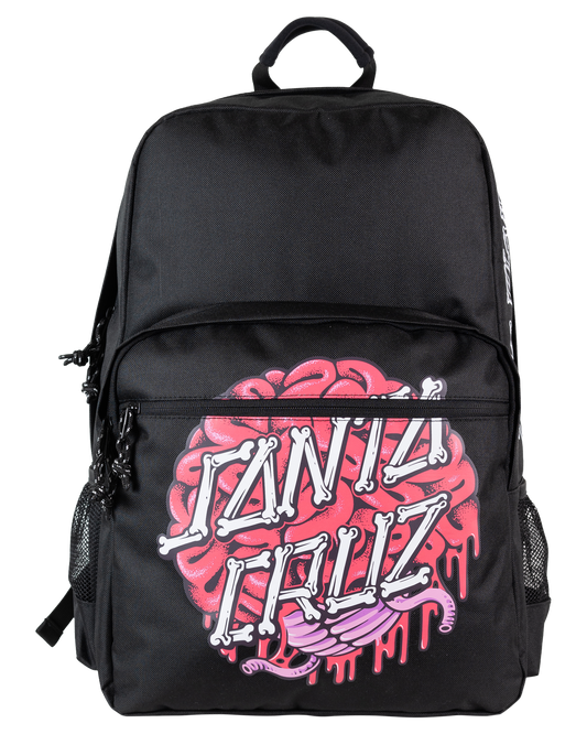 Santa Cruz Brain Dot Backpack in black from front