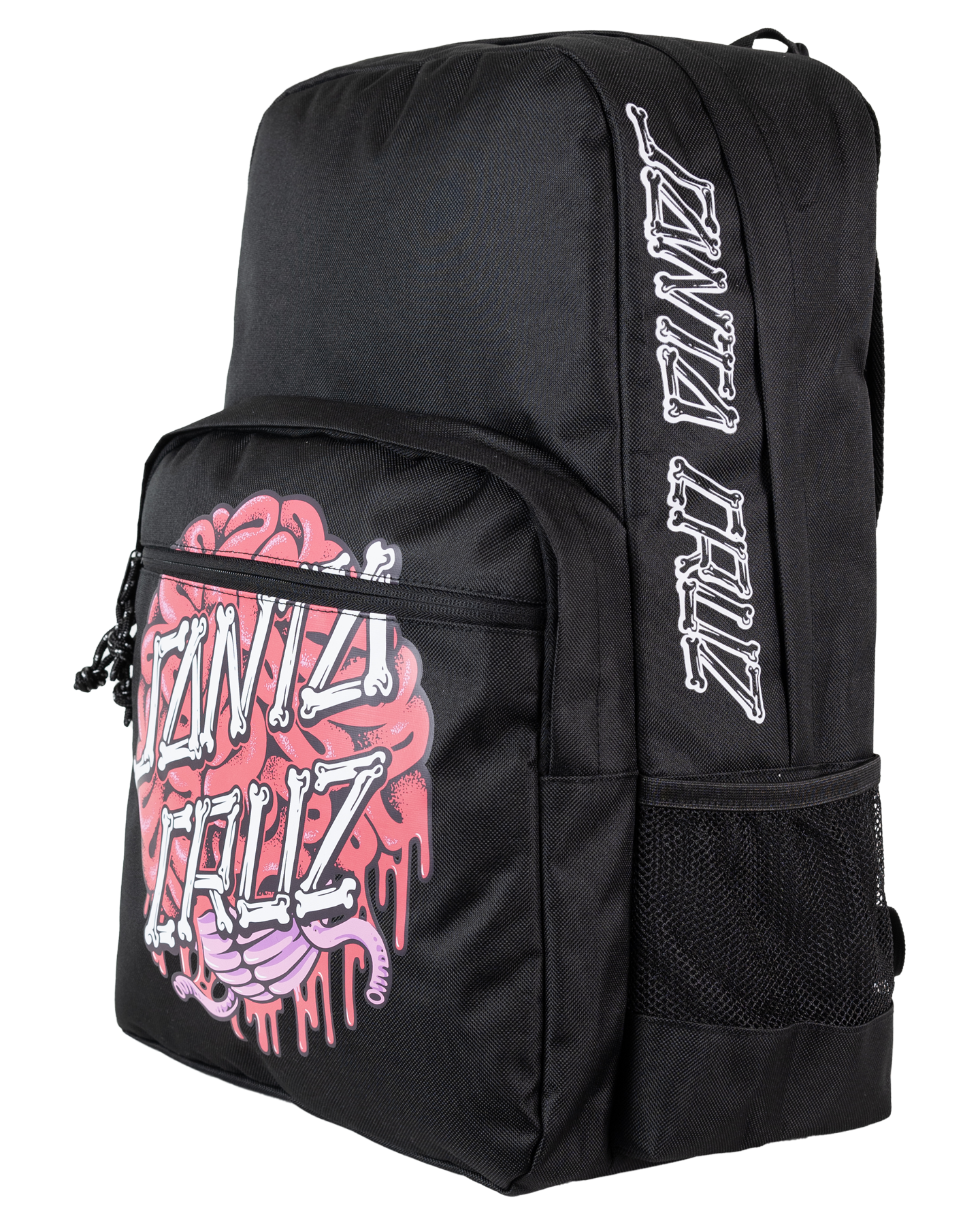 Santa Cruz Brain Dot Backpack in black from the side