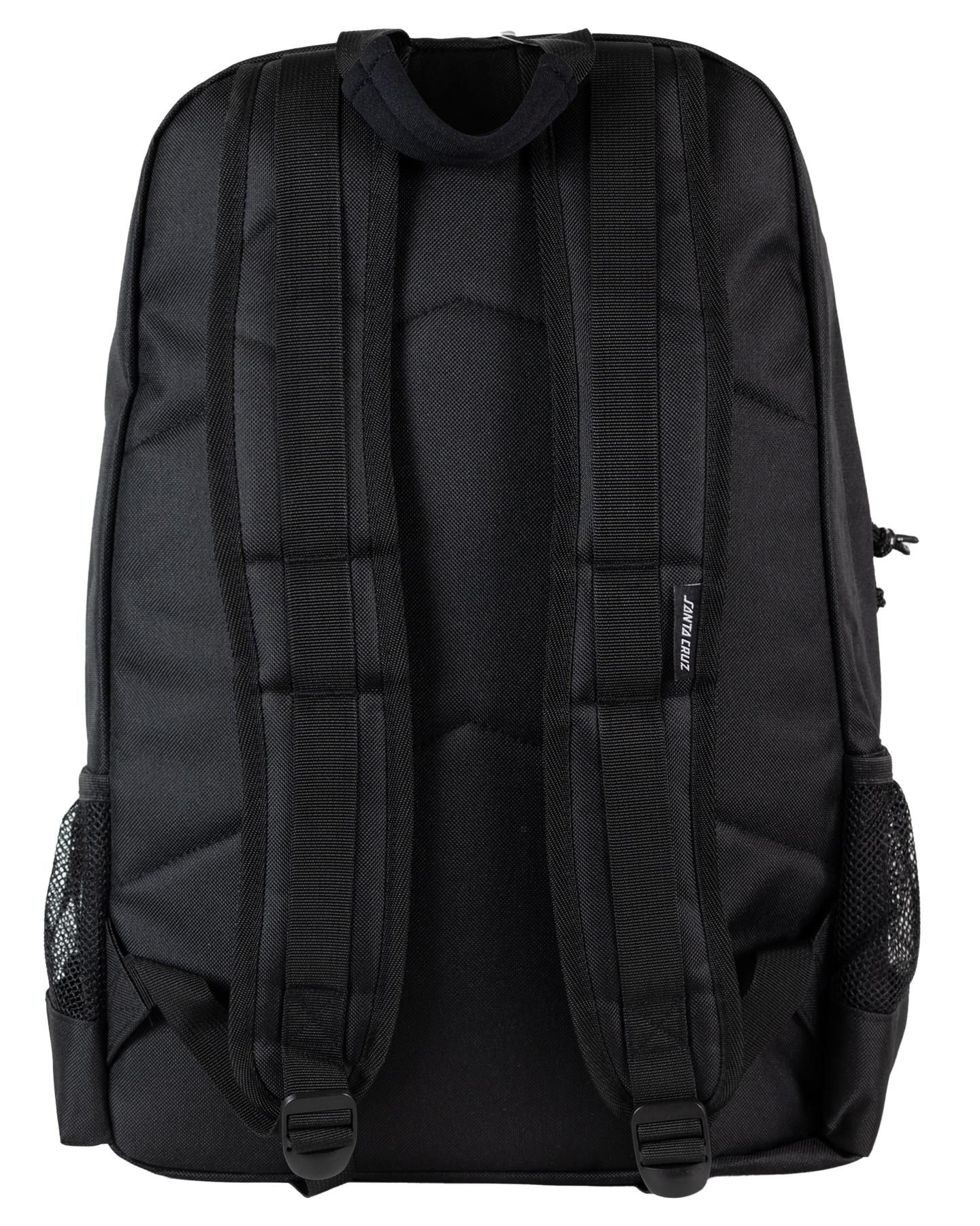 Santa Cruz Brain Dot Backpack in black from the rear