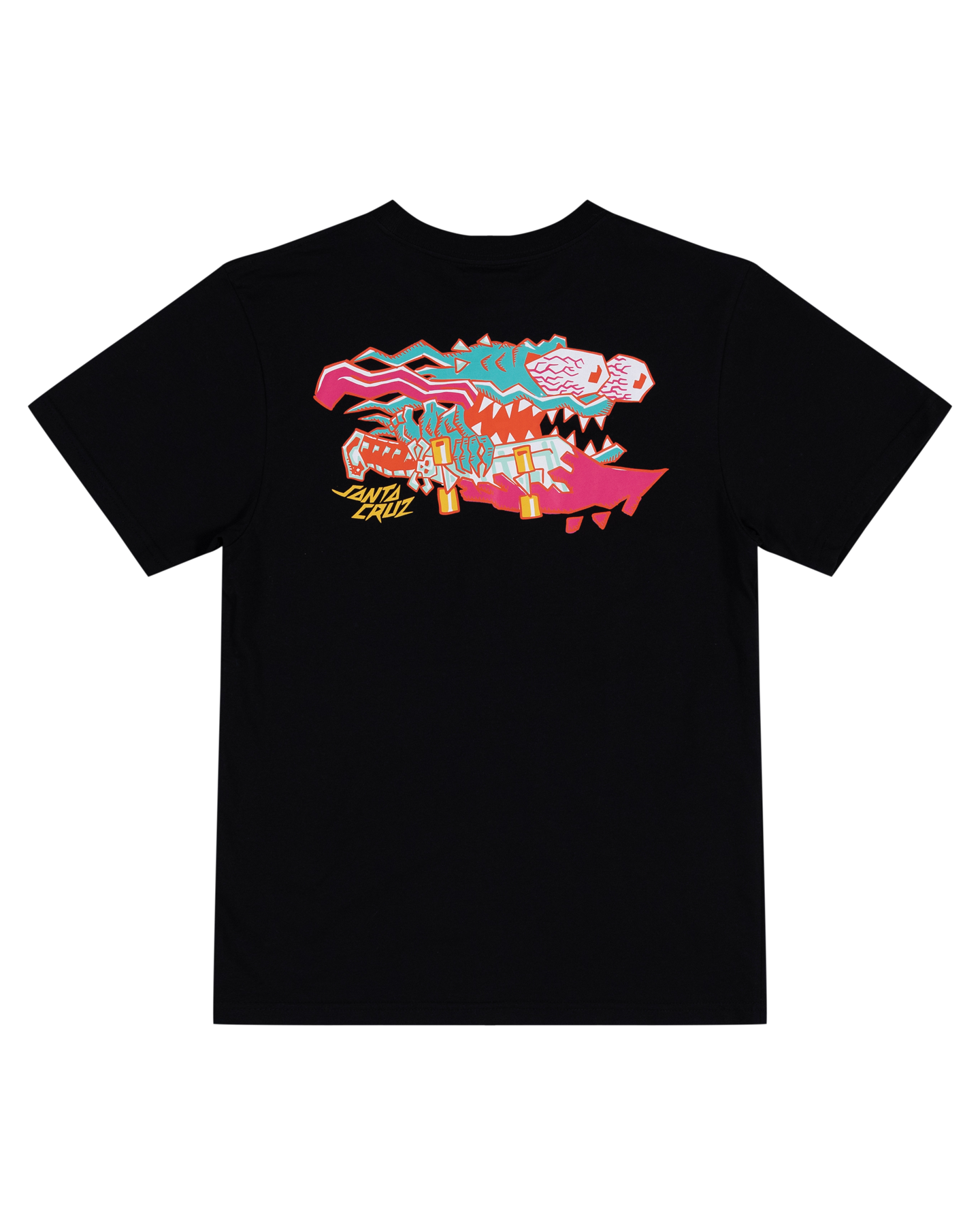 Santa Cruz Youth Meek Scratched Slasher T-Shirt in black from rear