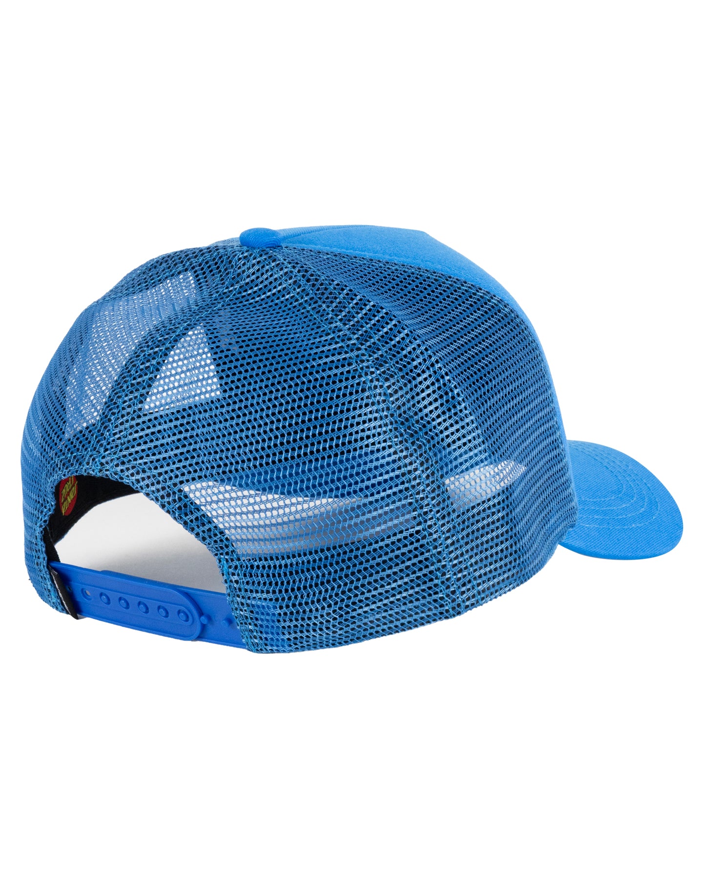 Blue mesh cap on a white background