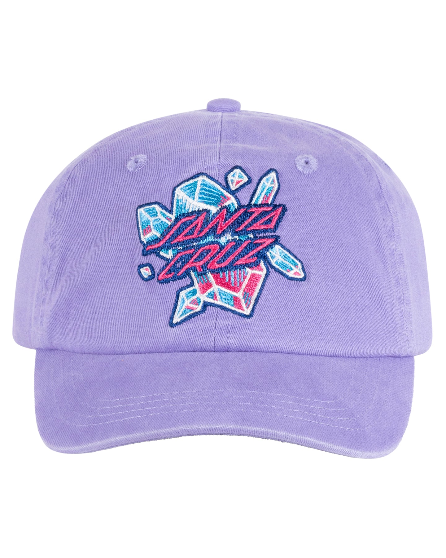 Purple cap with 'Santa Cruz' logo on a white background