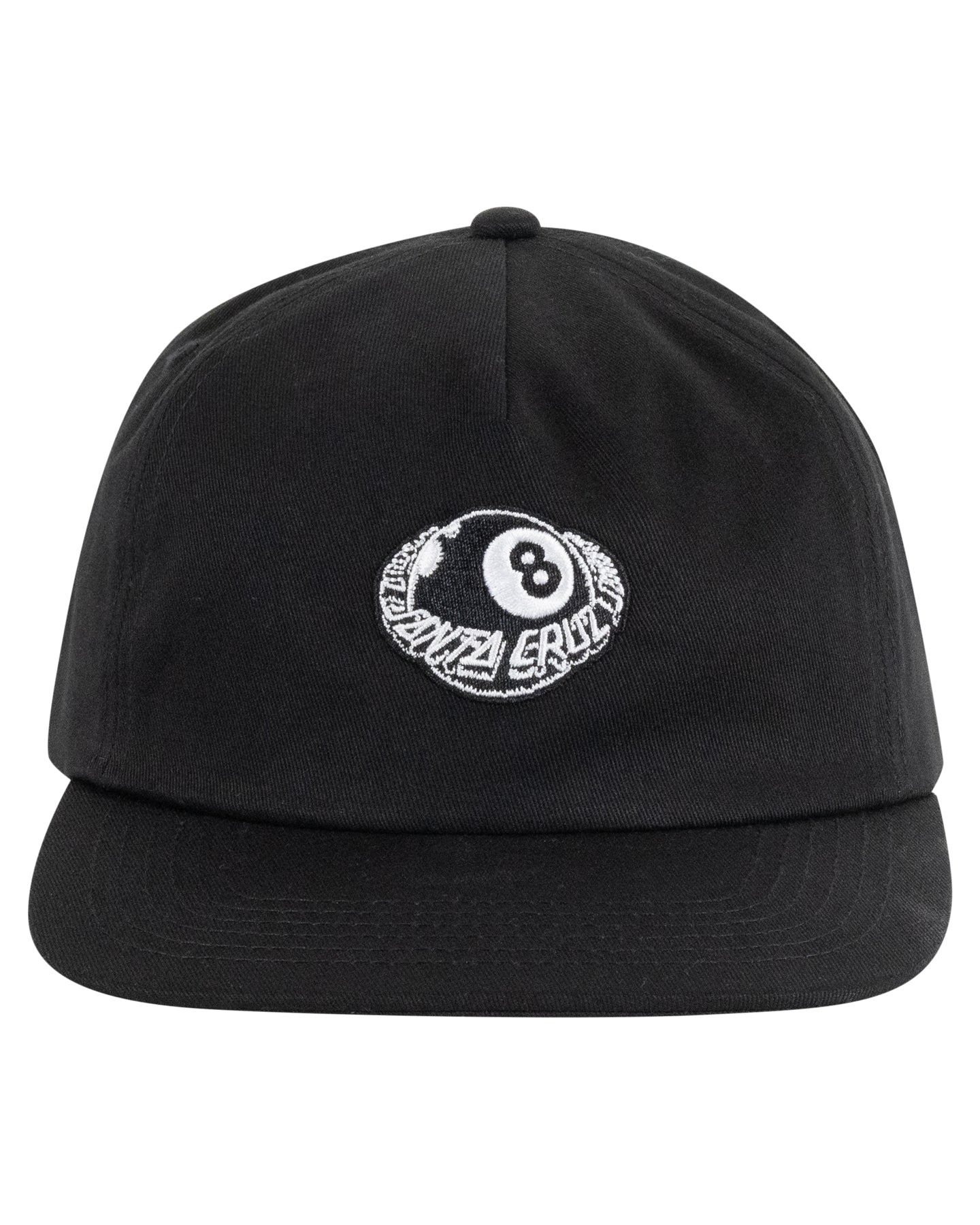 Santa Cruz Winkowski Eighth Planet Snapback Cap in black from front