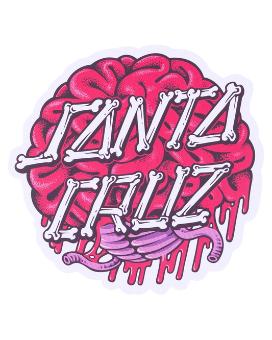 Santa Cruz Brain Dot Sticker in pink