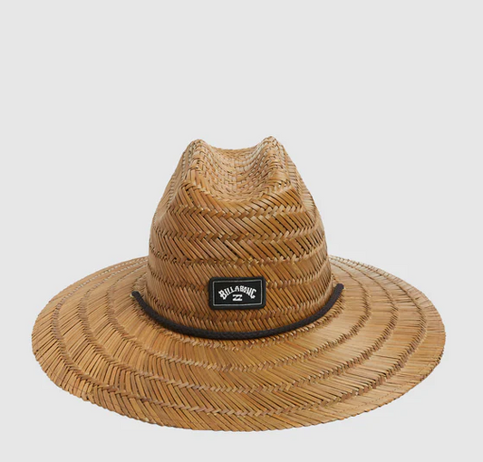 Billabong Tides Print Straw Hat in brown front
