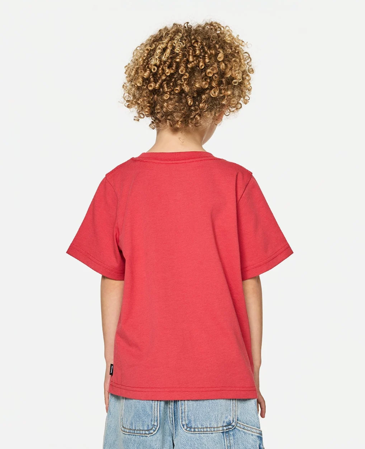Rip Curl Paddle Out LWA Groms Tee in red from back