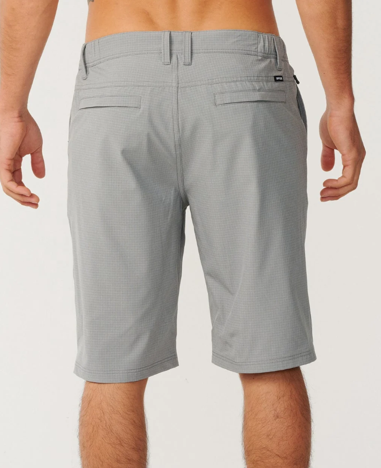 Rip Curl Boardwalk Phase 22" Shorts in steel grey from the back
