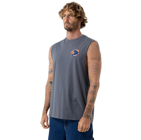 Santa Cruz Natas SC Panther Muscle Top in dark grey from the front