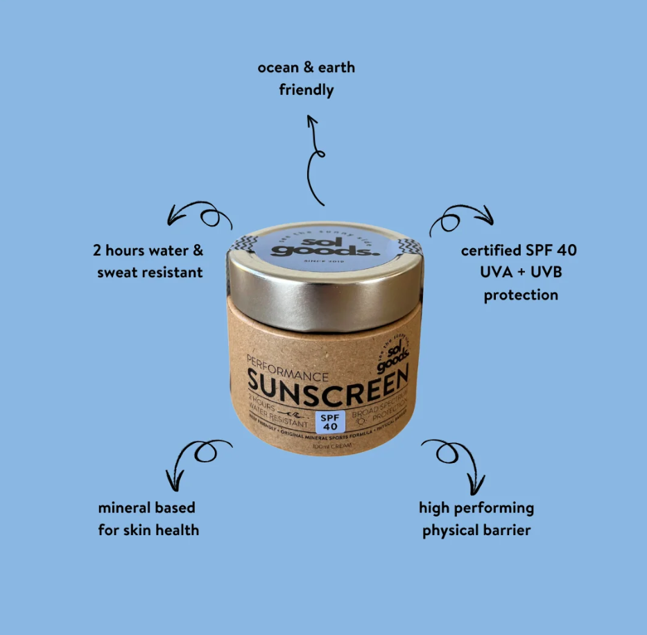 Sol Sports Performance SPF 40+ Mineral Sunscreen 100ml