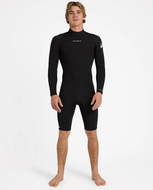 Quiksilver Prologue 2mm Long Sleeve Wetsuit in black from the front