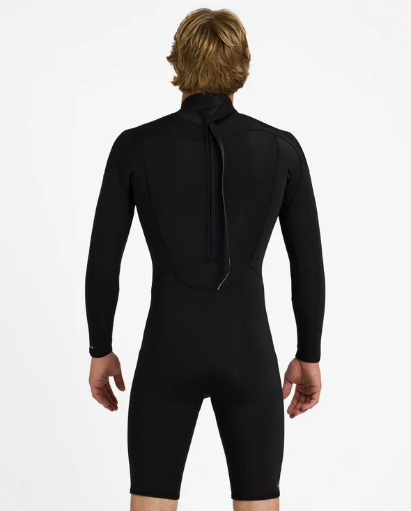 Quiksilver Prologue 2mm Long Sleeve Wetsuit in black from the back