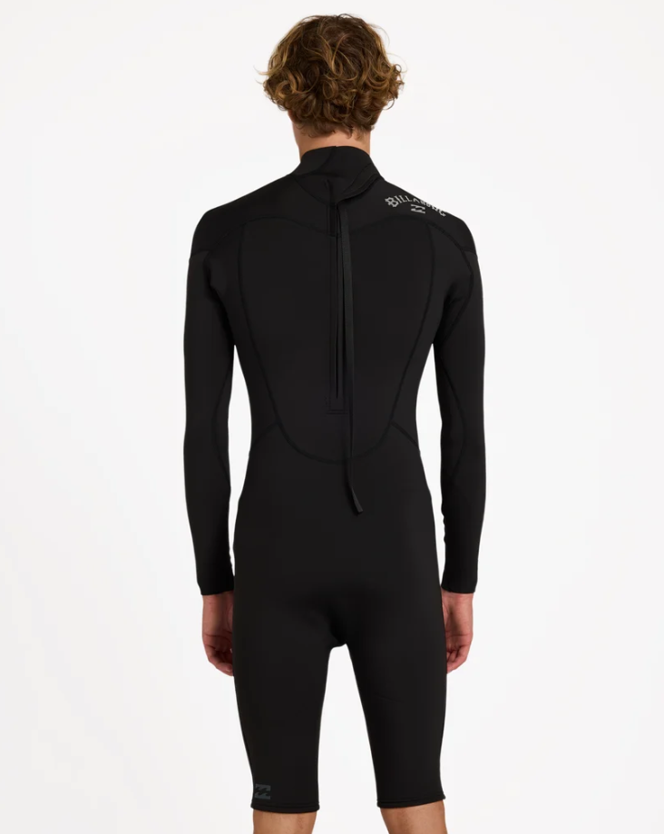 Billabong Absolute 2mm Long Sleeve Wetsuit in black from the back