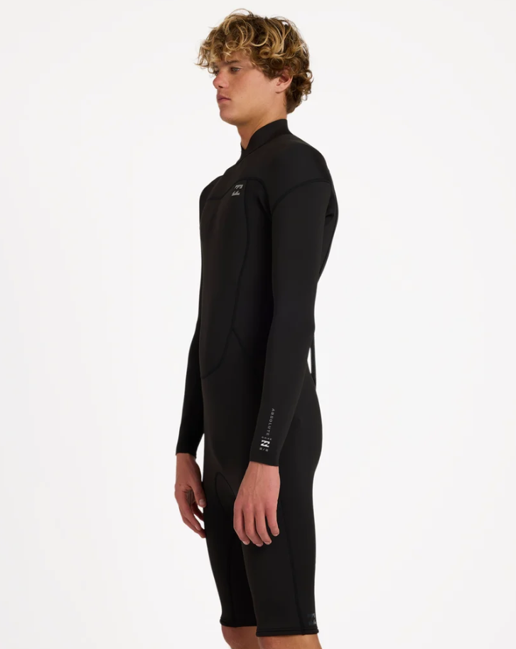 Billabong Absolute 2mm Long Sleeve Wetsuit in black from the side