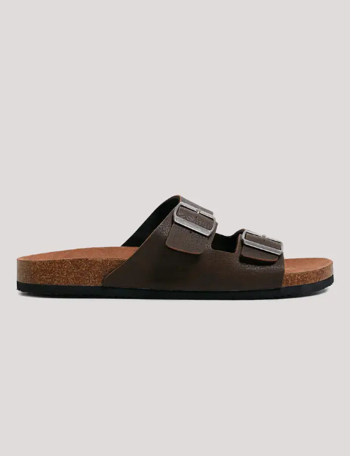 Kustom Mens Duo Slide
 in chocolate from the outside