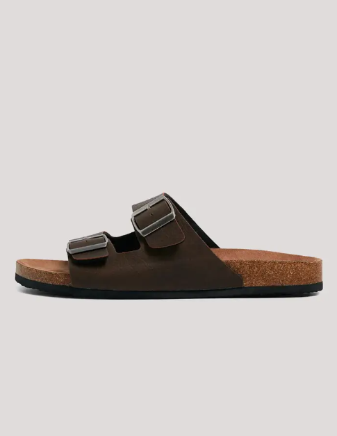 Kustom Mens Duo Slide
 in chocolate from the outside
