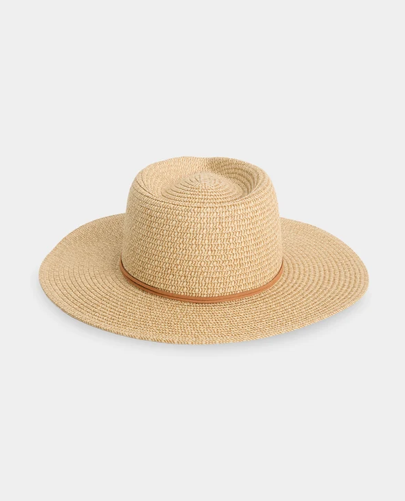 Billabong Miranda Paper Straw Hat
 in natural colourway from the back