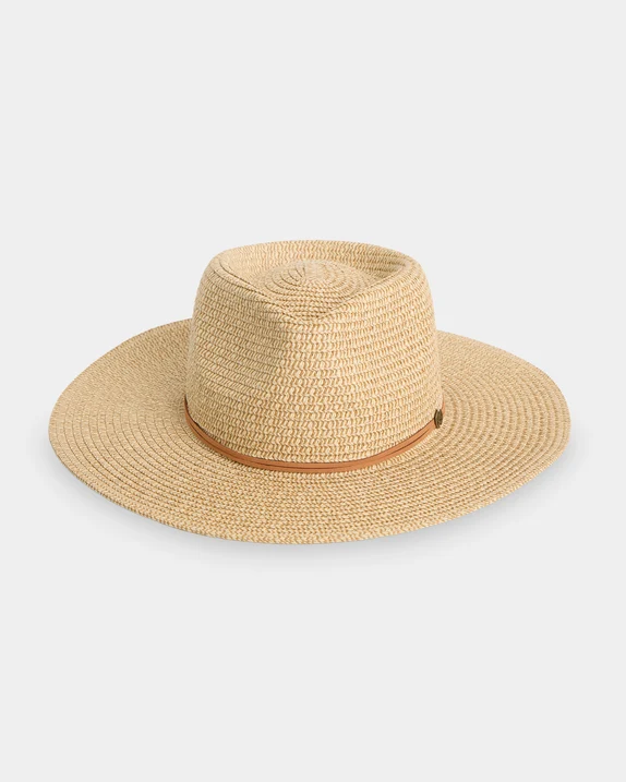 Billabong Miranda Paper Straw Hat
 in natural colourway from the front