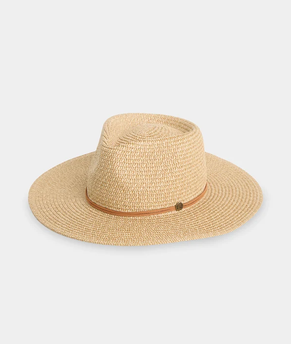 Billabong Miranda Paper Straw Hat
 in natural colourway from the left