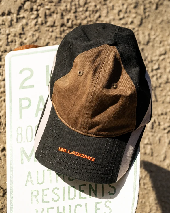 Billabong Spec System Lad Cap in black and brown from top