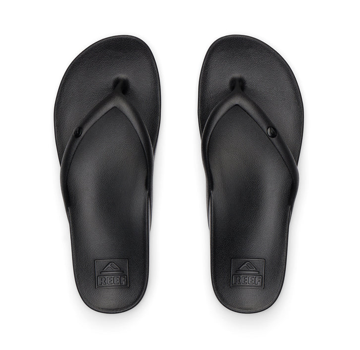Reef Vista Vay-Cay Women's Jandals in black showing a pair from above