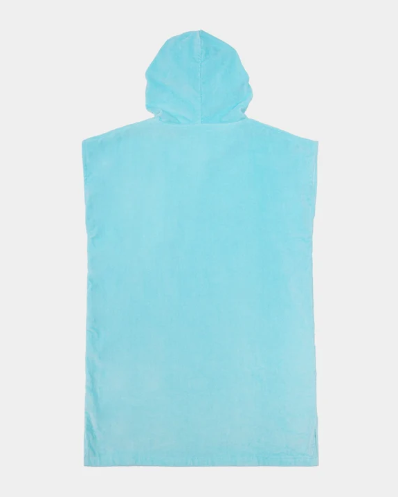 Billabong Dream Petal Girls (8-16) Hooded Towel in aqua colour from the back