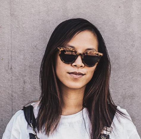 CHPO Brand Langholmen Sunglasses in leopard coourway on model from the front