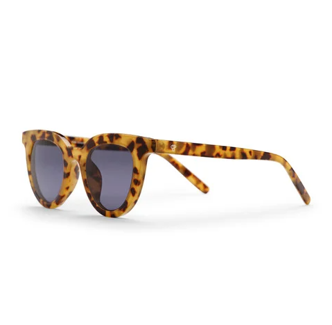 CHPO Brand Langholmen Sunglasses in leopard colourway from the side