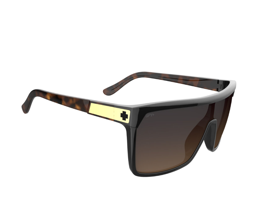 Spy Flynn Honey Tort frames with Dark Brown Fade lens Sunglasses from the right side