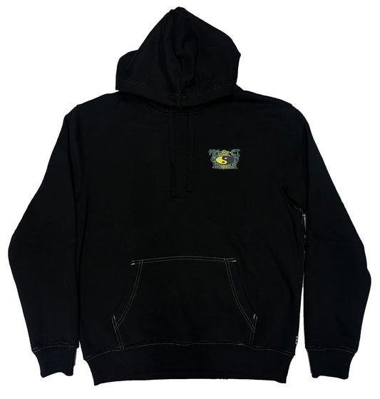T & C Circa Hoodie  in black from front