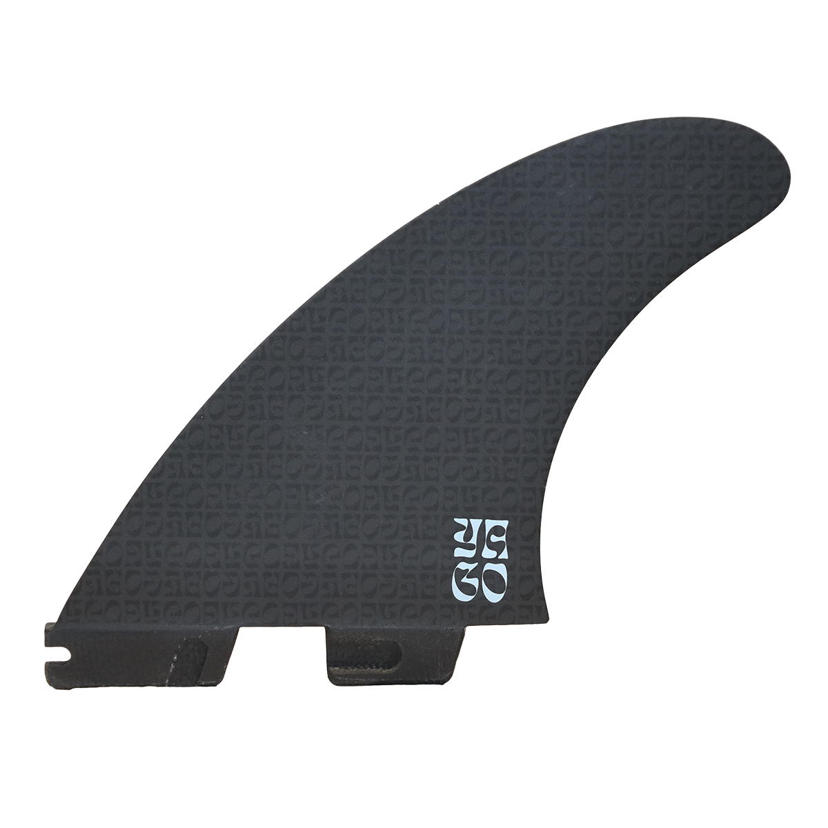 FCS 2 Yago Dora Performance Core PC Tri Fin Set - medium in flux colourway showing inside of front fin