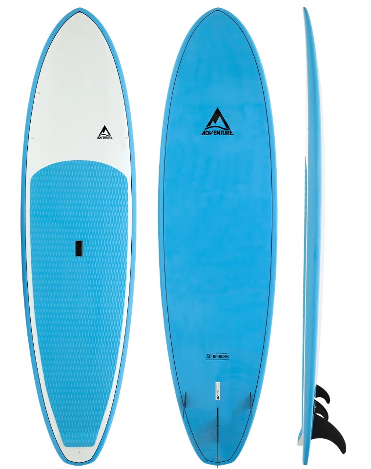 Ap 10'6 All Rounder Mx Sup stand up paddle board white blue with handle 