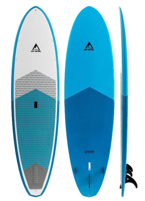 9'8 Ap Allrounder Mx Sup stand up paddle board blue grey white with handle 