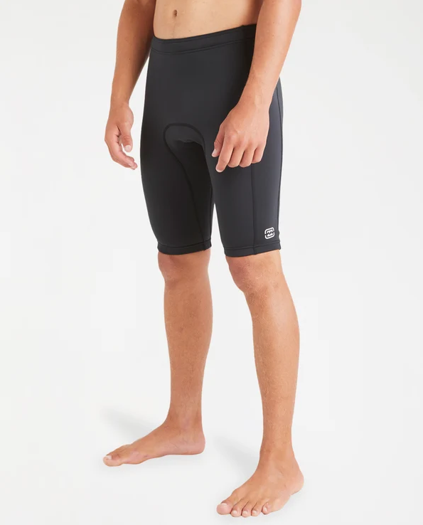 Billabong 1mm Absolute Neo Jammer Wetsuit Shorts in black from the side