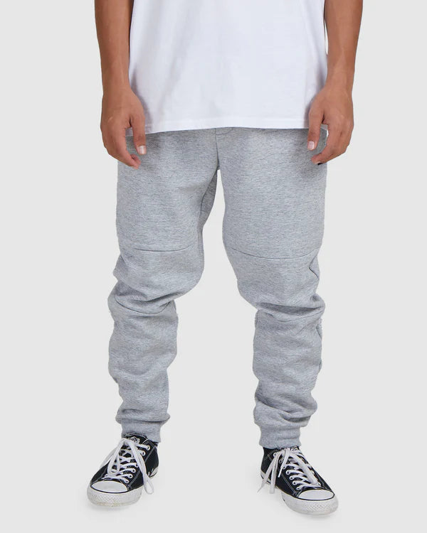 Billabong A/Div Tech Fleece Trackpants in Heather grey front veiw