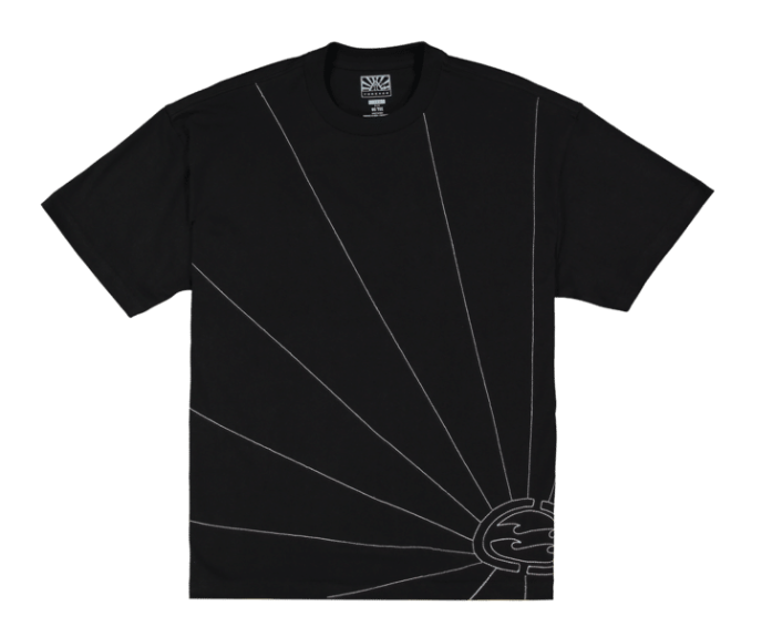 Billabong A.I Bio Stitch OG T-Shirt in black with white embroidered detaling