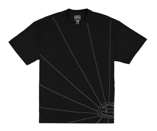 Billabong A.I Bio Stitch OG T-Shirt in black with white embroidered detaling