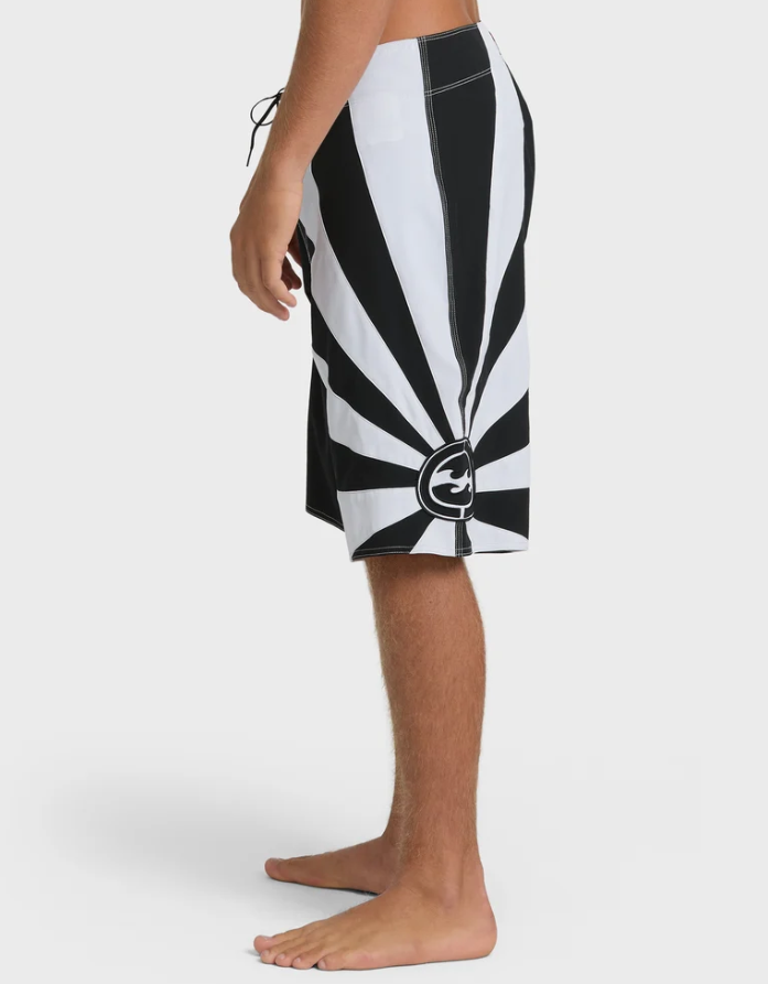Billabong Boys A.I Rising Sun Pro Boardshorts in black and white from the left side
