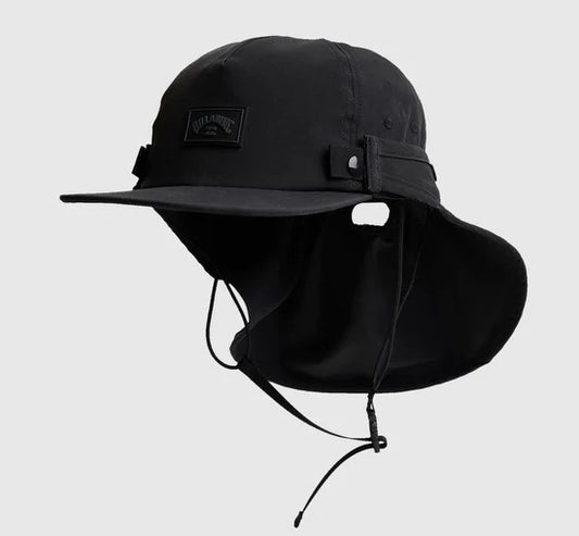 Billabong All Day Surf Cap in black with back flap